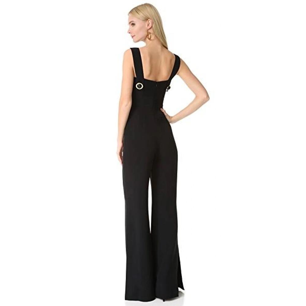 ALEXIS Black Dressy Date Night Out Party Juno Wide‎ Leg Jumpsuit Size Medium